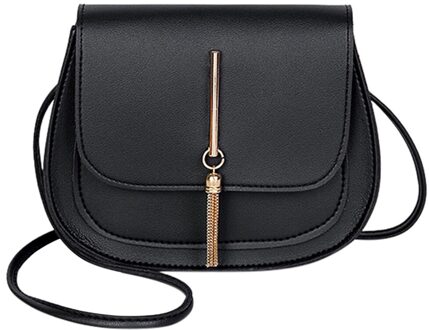 & 40 Mode Sling Bag Eenvoudige Stijl Effen Kleur Kwastje Lederen Schoudertas Messenger Bag Bolsas De Mujer Vrouwen Handtassen