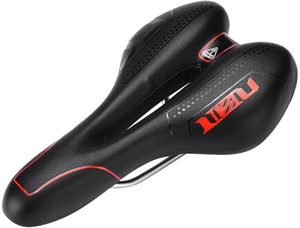 40 # Mountain Mtb Gel Extra Comfort Zadel Fiets Fiets Seat Zachte Kussen Pad Fiets Zadel Seat seat rood