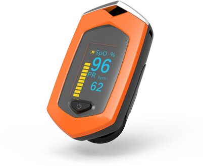 40 # Nail Oximeter/Oplaadbare Usb Oplaadbare Finger Pulse-Oximeter Hartslag Spo2 Bloed Zuurstof Meter Sensor oranje