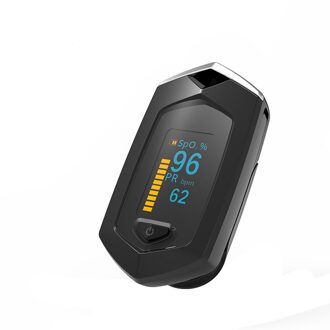 40 # Nail Oximeter/Oplaadbare Usb Oplaadbare Finger Pulse-Oximeter Hartslag Spo2 Bloed Zuurstof Meter Sensor zwart