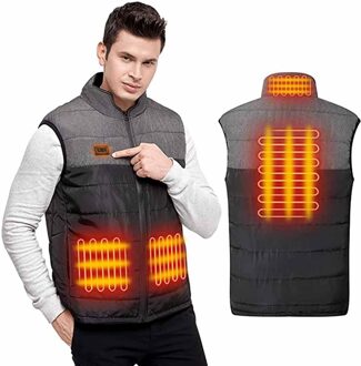 40 # Outdoor Warme Kleding Verwarmde Voor Paardrijden Skiën Vissen Opladen Via Verwarmde Jas Smart Dual-Control Verwarming Vest usb Opladen Xl