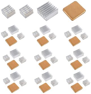 40 Pcs Raspberry Pi Heatsink Kit High Performance Aluminium Heatsink Voor Raspberry Pi B B + 2 En 3, heatsink Koper Pad Shims