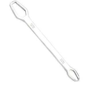 40 # Ratelsleutel Universele Spanner 8-22Mm Dubbele Kop Sleutel Set Schroef Noten Sleutels Reparatie Hand gereedschap Voor Auto Fiets Auto wit