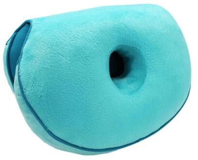 40% Sales! Home Office Multifunctionele Dual Zachte Heup Zitkussen Pluche Vouwen Kussen meer blauw