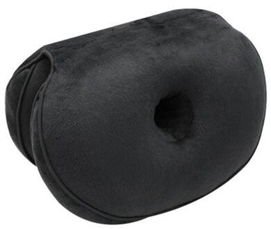 40% Sales! Home Office Multifunctionele Dual Zachte Heup Zitkussen Pluche Vouwen Kussen zwart