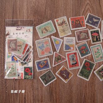 40 Stks/partij Kawaii Briefpapier Stickers Terug In Tijd Retro Dagboek Planner Decoratieve Mobiele Stickers Scrapbooking Diy Craft Stickers jiyoushouce