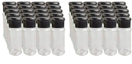 40 Stks/set 100Ml Spice Zout Peper Shakers Zwart Kruiden Jar Kan Peper Fles Barbecue Specerij Keuken Gadget Tool