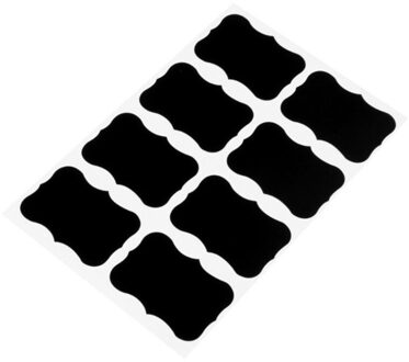 40 Stks/set 5X3.5Cm Uitwisbare Schoolbord Sticker Craft Keuken Potten Organizer Labels Schoolbord Schoolbord Sticker Black Board