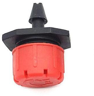 40 Stuks Tuinirrigatie Druppelaar 8 gaten rode Sprinklerkop Link 4/7mm slang voor het besproeien van potplanten en bedden van bloemen