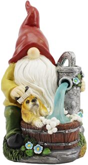 40 # Tuin Dwerg Standbeeld Decoratie Solar Led Licht Hars Sculptuur Tuin Decoratie Outdoor Pasen Decor Пасхальный Декор