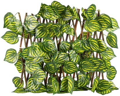 40 # Uitbreiden Trellis Hek Intrekbare Hek Kunstmatige Tuin Plant Hek Uv Beschermd Privacy Screen Hekwerk, Trellis