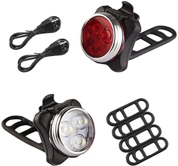 40 # Usb Oplaadbare Fiets Licht Mountainbike Super Licht Opladen Achterlicht Outdoor Koplamp Front Staart Clip