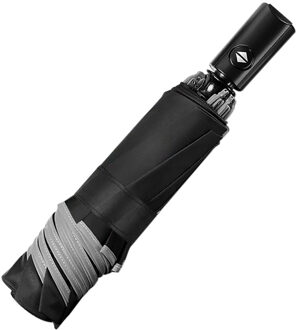 40 # Volautomatische Dubbele Grote Paraplu Regen Vrouwen 3Folding Wind Slip Grote Paraplu Mannen Reizen Zakelijke Auto paraplu zwart