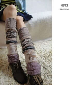 40 # Vrouwen Beenwarmers Lange Sokken Winter Warme Beenwarmers Cable Knit Gebreide Haak Hoge Lange Sokken Leggings гетры Женские