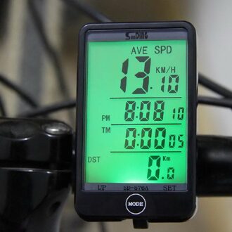 40 # Waterdichte Lcd Display Cycling Bedrade Draadloze Cycle Fiets Lcd Computer Kilometerstand Snelheidsmeter Met Achtergrondverlichting
