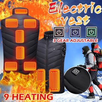40 # Winter Smart Verwarming Vest Usb Infrarood Elektrische Outdoor Warm Verwarmde Voor Paardrijden Skiën Vissen Opladen Via Verwarmde Jas Xl