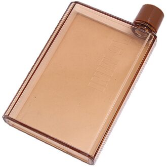 400-500 Ml Water Fles Clear Boek Draagbare Papier Pad Water Fles Platte Drankjes Cup Waterkoker Sport Drinkwater flessen # B5