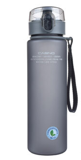 400/560Ml Sport Cup Plastic Draagbare Bidon Tarvel Cup Outdoor Touw Water Fles Sap Melk Keuken Water cup Fles 560ml / donker grijs