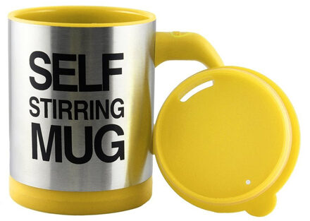 400 Ml Zelf Roeren Mok Rvs Mix Koffie Thee Cup Met Deksel Automatische Elektrische Lui Koffie Melk Mengen Auto roeren Mok lucht blauw