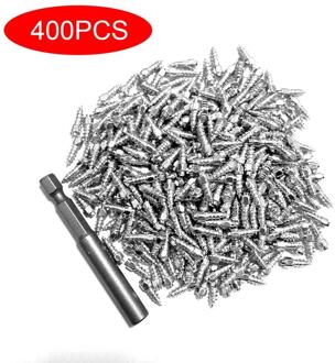 400 Pcs Antislip Wolfraam Stalen Nagels Wiel Nagels Duurzaam Tire Boltsbolts Voor Banden Premium Auto Atv Winter Emergency met mounting tip