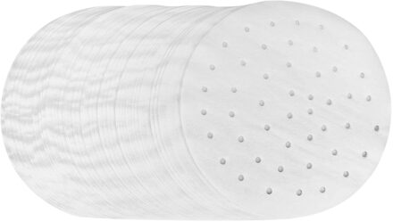 400 stuks Air Friteuse Perkament Papier Liners, 9 Inch Bamboe Stoomboot liners, non-stick Geperforeerde Perkament Vellen Papier Ronde f