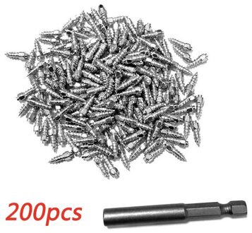 400 Stuks Tire Stud Schroeven Sneeuw Anti-Slip Anti-Ijs Spikes Voor Auto Motorfiets Fiets Met Tool Auto band Studs 200stk
