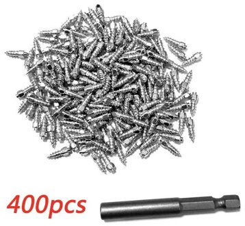400 Stuks Tire Stud Schroeven Sneeuw Anti-Slip Anti-Ijs Spikes Voor Auto Motorfiets Fiets Met Tool Auto band Studs 400stk