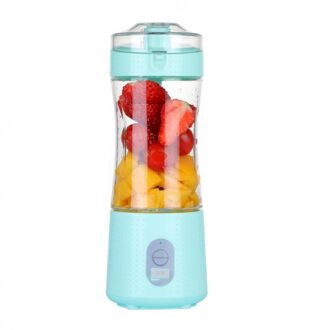 4000Mah Mini Draagbare Blender Handheld Fruit Juicer Cup Smoothies Mixer Met Zes Messen Voor Home Office Sport Reizen lucht blauw