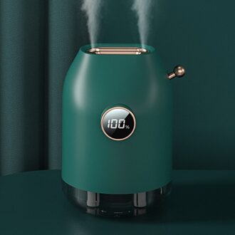 4000Mah Oplaadbare Batterij Luchtbevochtiger 500Ml Grote Capaciteit Draadloze Aroma Diffuser Mute Mist Maker Fogger Humidificador groen