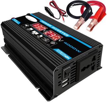 4000W 12V 220V/110V LED Ac Car Power Inverter Converter Charger Adapter inversor Dual USB Transformer Modified Sine Wave