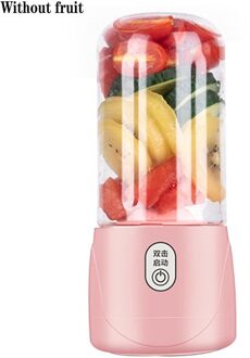 400Ml 6 Blades Mini Draagbare Elektrische Fruit Juicer Usb Oplaadbare Smoothie Maker Blender Machine Sport Fles Sap Cup 1