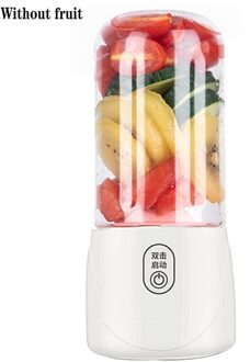 400Ml 6 Blades Mini Draagbare Elektrische Fruit Juicer Usb Oplaadbare Smoothie Maker Blender Machine Sport Fles Sap Cup 2