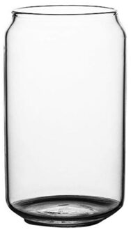 400ml/600ml Can Shape Glass Water Milk Juice Simple Juice Cup Beer Glass Dessert Cup Shake Glass