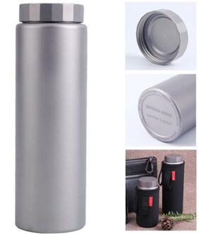 400Ml/600Ml Titanium Water Fles Sport Water Fles Brede Mond Drinken Fles Outdoor Camping Apparatuur Wandelen Picknick