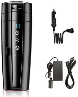 400Ml Auto Elektrische Fles, draagbare Auto Waterkoker Rvs Verwarming Cup Met Indicatielampje Voor Reizen/Koffie/Thee