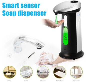 400Ml Automatische Touchless Zeepdispenser Sensor Handdesinfecterend Shampoo Cleanser Voor Badkamer Keuken Grote Capaciteit Wxv