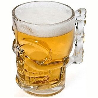 400Ml Bar Mok Schedel Cup Borrelglas Bier Wijn Glas Crystal Skull Head Glas Cup Voor Whiskey Wijn Vodka bar Club Drinkware