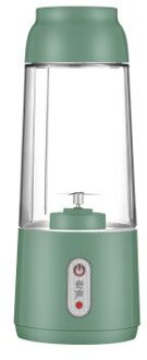 400Ml Draagbare Mini 4-Blade Blender Juicer Elektrische Blender Mini Usb Opladen Blender Fruit Extractor Voedsel Maker Smoothie licht groen