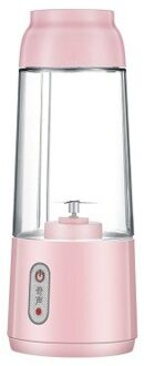 400Ml Draagbare Mini 4-Blade Blender Juicer Elektrische Blender Mini Usb Opladen Blender Fruit Extractor Voedsel Maker Smoothie roze