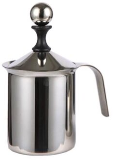 400Ml Handmatige Melkopschuimer Roestvrij Staal Melk Creamer Schuim Mesh Koffie Foamer Creamer Keuken Applicance