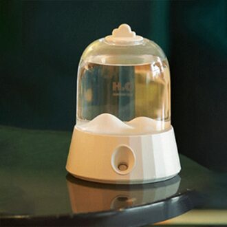 400Ml Mini Mute Luchtbevochtiger Draagbare Usb Oplaadbare Cool Mist Verstuiver Voor Auto Slaapkamer Office Home wit