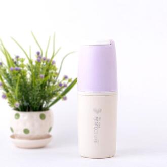 400Ml Plastic Shell Glas Water Cup 55 Graden Water Cups Home Office Outdoor Student Drinkbeker Koffie Thee Melk fles paars