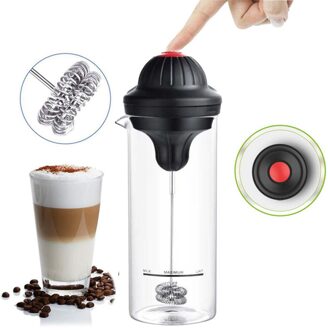400Ml Professionele Koffie Tore Cup Voor Koffie Cappuccino Handheld Rvs Elektrische Melk Mixer Latte Stirrer