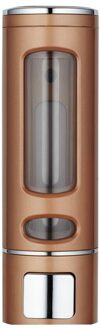 400Ml Wall Mount Wassen Lotion Zeep Shampoo Handdesinfecterend Dispenser Vloeibare Zepen Sanitizer Abs Vloeibare Dispenser bruin