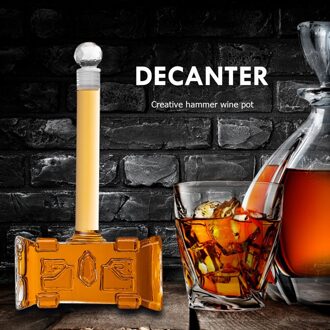 400Ml Wijn Decanter Champagne Glazen Decanter Fles Hamer-Vormige Rode Wijn Beluchter Voor Bar Accessoires