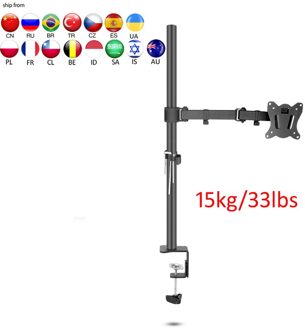 400Mm DL-T902-140 Desktop Stand Full Motion 360 Graden Staal Monitor Houder 10 "-27" Klem Base Monitor mount Arm Belasting 15Kg met clamp base