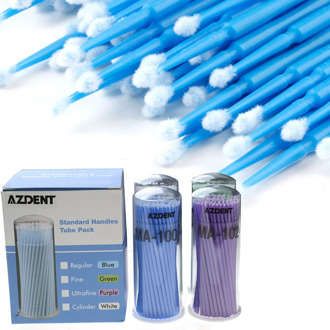 400pc /pack Azdent Dental Lab Disposable Micro Applicator Brush Eyelash Extension Tools Brush Applicator Stick Teeth Whitening