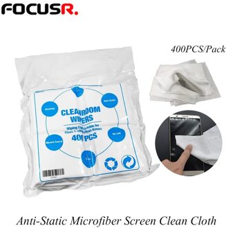400Pcs Anti-Statische Microfiber Afstoffen Schone Doek Cleanroomwisdoek Voor Lcd-scherm Lamineren Mobiele Telefoon Reparatie Tool Sets