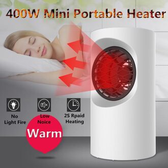 400W Mini Draagbare Elektrische Kachel Warm Verwarming Ventilator 2S Fast Verwarming Home Office Desktop Air Heater Badkamer radiator Warmer