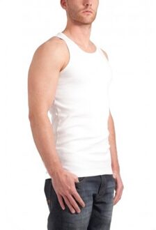 401 - Singlet 1-pack Semi Body Fit Singlet Wit - XL